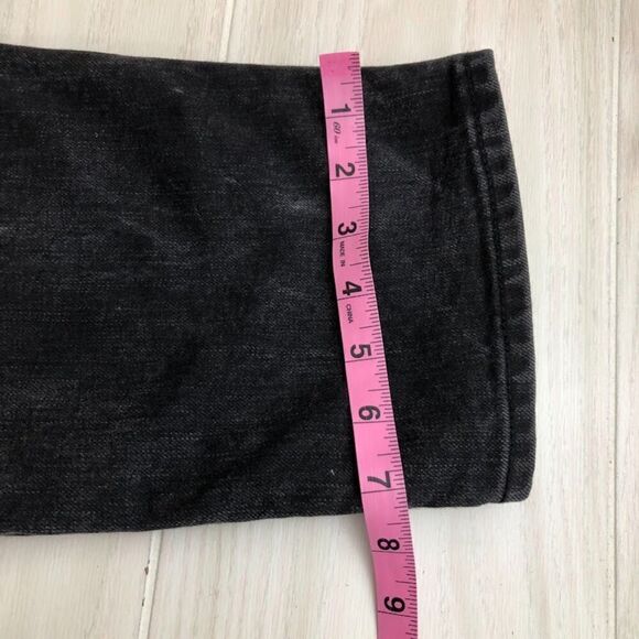 Levi's 511 Men's Black Denim Jeans 33 x 32 Re-enforced Crotch Straight Zipper - Picture 14 of 16